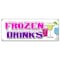 Signmission FROZEN DRINKS BANNER SIGN margarita slushies pina colada fruit drnks B-Frozen Drinks - alternate 1